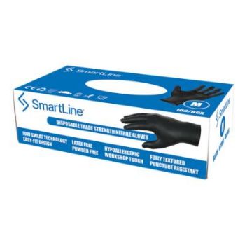 Picture of SmartLine Nitrile Gloves  M  (Box 100)